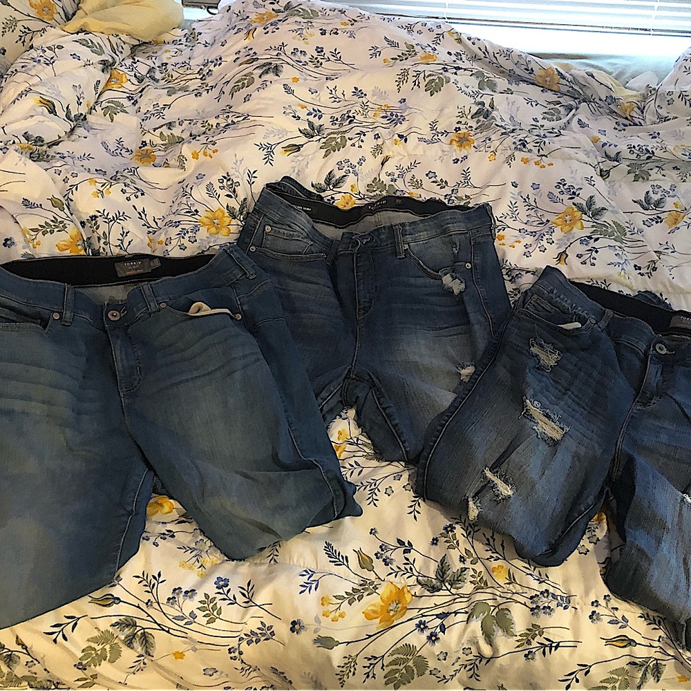 Torrid Blue Jeans - 3 Pc / Pairs - Size 18 - Stretch / Skinny